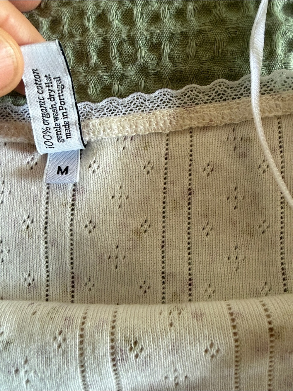 Cou Cou English Rose, Organic Cotton, Crop Cami. M - Picture 6 of 8
